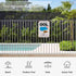 Welcome To Our Pool Sign, Outdoor Swimming Pool Decorations, Outside Pool Metal Sign Notice There Is No Pee In It Let'S Keep It That Way, 12X8 Inc...