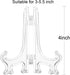 Boao 24 Pcs Plastic Easel Plate Display Stands Holders Picture Easel for Wedding Home Decoration(4 Inch,Clear)...