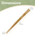 BambooMN Premium Reusable Japanese Bamboo Chopsticks, Twisted 9 inch - 6 Pairs...