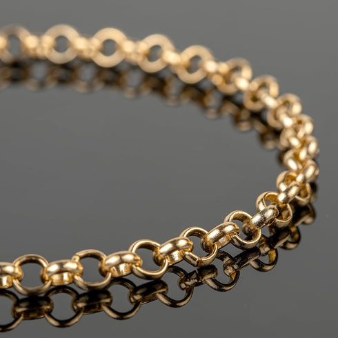 YOUBEIYEE 10 Meters Gold Plated Chain for Jewelry Making, Aluminum Rolo Necklace Chain for Men and Women Lightweight Craft Chain Roll...