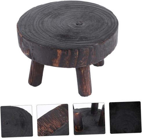 1pc Flower Pot Stand Outdoor Plant Rack Home Accents Decor Outdoor Decoration Freestanding Ladder Shelf Wood Plant Stand Wood Plant Stool Wooden O...