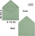 50 Pieces Sage-Green A6 Envelopes Greeting Card Envelopes 6 1/2 x 4 3/4 Inches for 4 x 6 Wedding Invitation Cards, Greeting Cards, Birthday Party ...