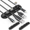 Cable Clips,2 Pack Cord Organizer,Cord Management,USB Cable Holder with 3 Magnetic Connector Adapter Slots for Desk,Wall,Nightstand, Phone Charger...