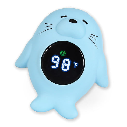 Baby Bath Thermometer & Room Thermometer for Infants - Bath Tub Water Temperature Thermometer with Safety Temp Warning - Otter Floating Bath Toy f...