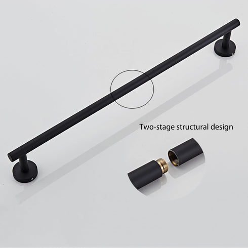 Bathroom Towel Bar, 24-Inch Towel Rack for Bathroom Wall Mounted, Matte Black Thicken SUS304 Stainless Steel Towel Rod Modern Home Decor…...