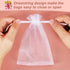 HRX Package 100pcs White Organza Bags, 4x6 inch Mesh Bags Drawstring Gift Bags Jewelry Pouches for Candy Wedding Favors Christmas...