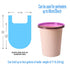 4 GALLON Bathroom Trash Bags, 4 Rolls/100 Counts Small HANDLES Garbage Bags for Office, Bathroom Wastebasket Waste Bin Colorful Portable Rubbish B...
