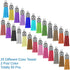 selizo 100Pcs Key Chain Ring with Chain and Tassel Pendants Bulk for Keychain Crafts Jewelry Making...