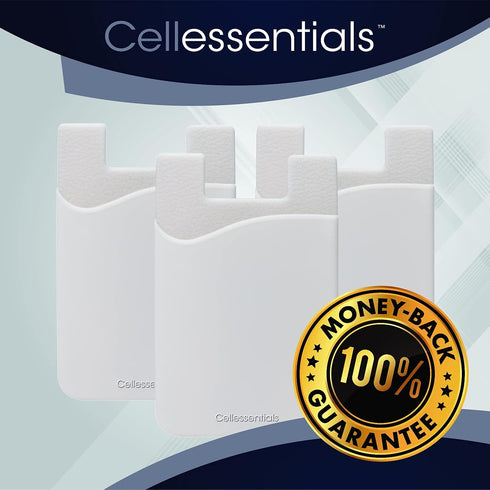 USA Merchant Redesigned Card Holder - Silicone Stick on Cell Phone Wallet with Pocket for Credit Card ID Business Card - iPhone Android & Smartpho...