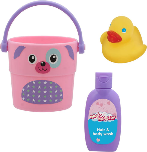 New Adventures Magic Nursery: Love Buckets - Bath Safe 8" Baby Doll Playset, Bath Time Playset, Ages 2+...