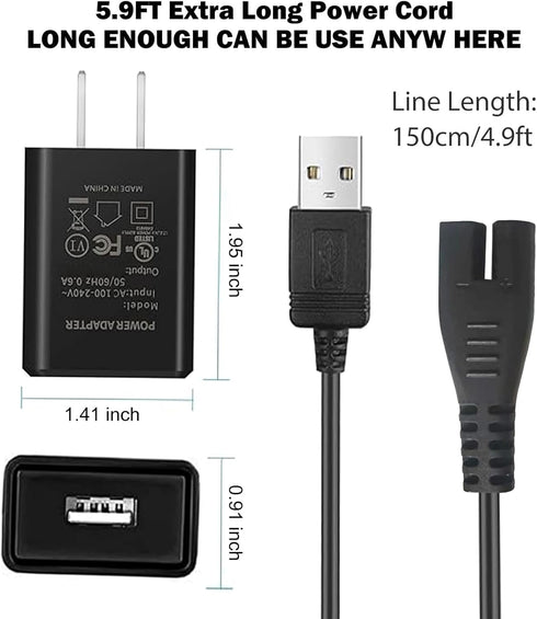 Charger for Intex 28620EP Rechargeable Handheld Pool Vacuum Compatible with Intex 28620 28620E CL1704 Pool Vacuum USB Charging Cord Adapter...