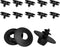 10 Set Car Floor Mat Clips Carpet Fixation Clamps Retainers, Automotive Floor Mats Securing Set, Car Rotating Foot Rest Lock Clips for Car Truck S...