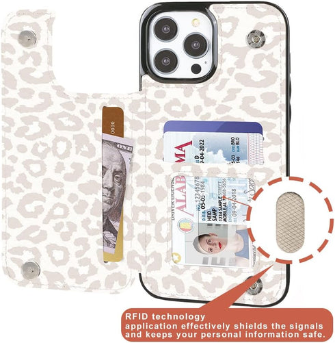 uCOLOR Flip Leather Wallet Case Card Holder for iPhone 12 Pro/12 Women and Girls with Card Holder Kickstand Marble Design Compatible with iPhone 1...