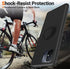 Phone Case with Glass Screen Protector for Xiaomi Redmi 12C/Poco C55 - Black, 360° Rotatable Ring Holder, Magnetic Kickstand, Shockproof Protectiv...