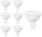Bioluz LED 6 Pack MR16 LED Bulb 50W Halogen Replacement Non-Dimmable 7w 3000K 12v AC/DC UL Listed Pack of 6...