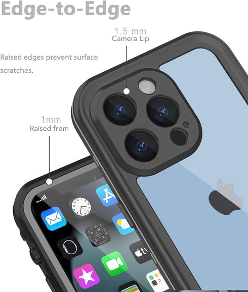 Design for iPhone 13 Pro Max Waterproof Case, Shockproof Dustproof Phone Case with Built-in Screen Protector, Full Body Protective case Cover 6.7'...