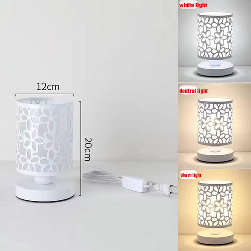 Bedside Table Lamp, Table Lamp, Bedside Nightstand Lamp,Small Table Lamp with Metal Shade, Dresser, Living Room, Kids Room, College Dorm, Coffee T...