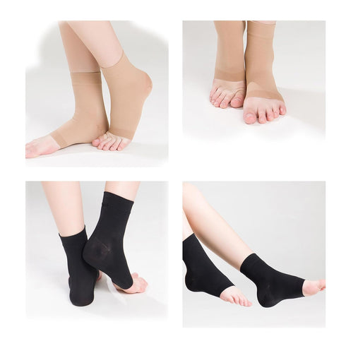 Ankle Compression Socks, Effective Foot Compression Sleeve for Foot Pain Relief, Swelling, Plantar Fasciitis, Sprain, Neuropathy - Foot Support fo...