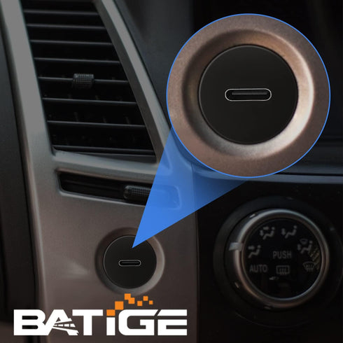 BATIGE Small USB 3.0 Male to Type C 3.0 Female Car Flush Mount Cable USB C 3.0 Panel Mount Extension Cable for Car Truck Boat Motorcycle Dashboard...