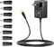 5V 2A AC Adapter, Basicvolt Versatile 5Volt 2Amp Power Supply Wall Charger Power Adapter w/ 8 Tips for Camera, BT Speaker, GPS, USB Hub, TV Box, W...