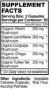 5 Mushrooms Reserve Blend Mushroom Supplement - Lions Mane, Turkey Tail, Reishi, Chaga, Cordyceps - Immune System, Brain, Cognition, Energy, Mood ...