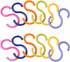 esowemsn 24pcs(4 Packs) S Shaped Colorded Plastic Hanging Hooks,Shirt/Towel/Dress/Clothes Hanger Hook Home Kitchen Accessories (24)...