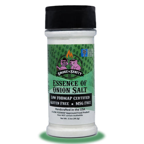 Smoke n Sanity Essence of Onion Salt - Certified Low FODMAP - Contains No Garlic - Low FODMAP Seasonings. Certified Gluten Free - Certified Kosher...