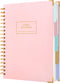 Hardcover Spiral Notebook with Tabs 7"x10" Large Spiral Lined Journals for Women with Dividers 240 Pages College Ruled Composition Notebook 5 Subj...