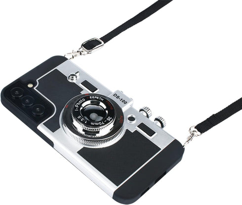 Awsaccy Emily in Paris Phone Case for Samsung Galaxy S22 5G 6.1 Inch Camera Case Vintage Cover Cute 3D Cool Unique Design Silicone Case with Remov...