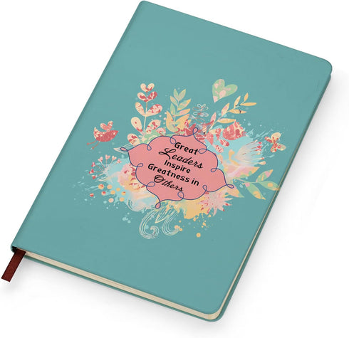 Boss Appreciation Gift Mentor Gift Notebook Great Leaders Notebook Leader Supervisor PM Mentor Retirement Gift Coworker Farewell Leather Journal N...