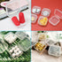 lyfLux 50 Packs Small Clear Plastic Storage Containers, Mixed Empty Mini, Case with Lids for Small Items and Other Craft Projects (1.37 x 1.37 x 0...