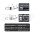 M12 A-Code Elbow 8 Pin Female Sensor Connector Shielded Cable to Flying Leads for Actuator Industrial Automation Profibus 1M/3.3FT...