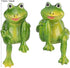 2PCS Frogs Statue Outdoor, 3 Inch Resin Garden Frogs Statue Outdoor Cute Frog Sculpture Frog Lawn Ornament for Pathway Yard Lawn Patio Decorations...