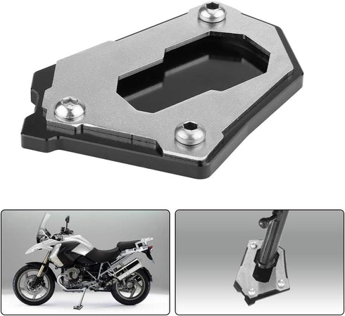 Ejoyous CNC Motorcycle Side Kickstand Foot Side Stand Extension Pad Plate for R1200GS LC 13-16 / R1200GS Adventure LC 14-16...