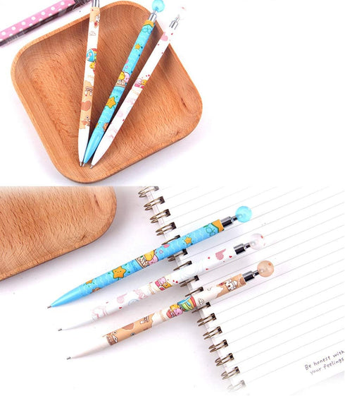 6Pcs Cute Kawaii Sushi Food Press Mechanical Pencil Writing Student Stationery Automatic Pencil For Draft Drawing, Carpenter, Crafting, Art Sketch...