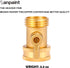 Water Hose Shut Off Valve, Heavy Duty 3/4 Inch Solid Brass Garden Hose Connector...