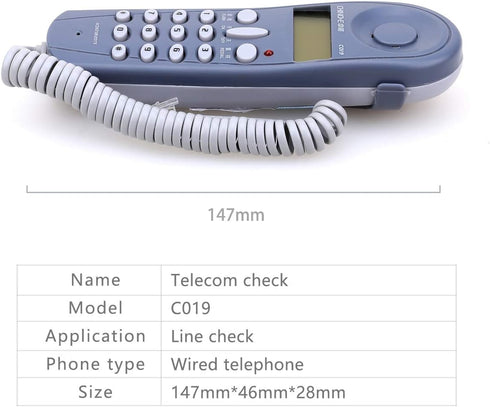 Telecom Check Telephone Line Dedicated Check Line Survey Line Machine CHINO-E C019 Tester to Alligator Clip Set Equipment...