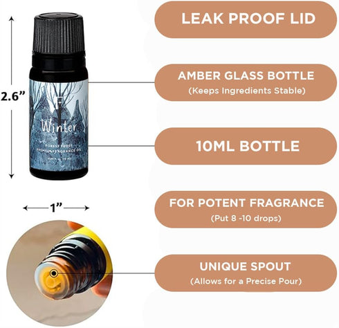 Folkulture Essential Oils for Diffuser for Home, Set of 4 Essential Oils Set, Diffuser Oils Scented, Essential Oils for Candle Making, Diffuser Oi...