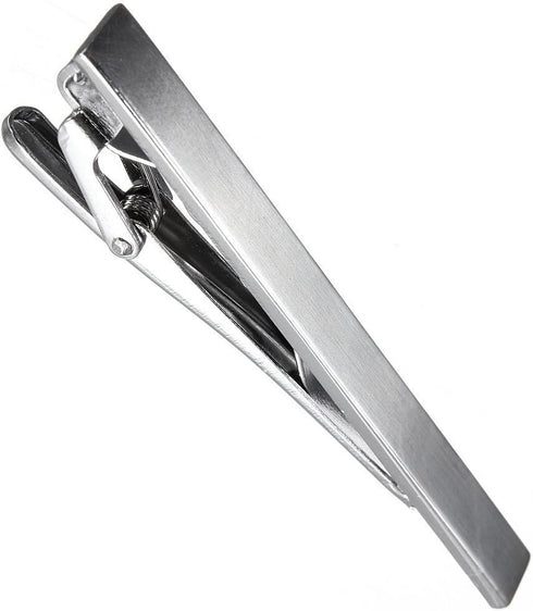 Mens Formal Stainless Steel Metal Simple Necktie Tie Bar Clasp Clip Practical Decor Necktie Tie Bar Clip (Silver)...