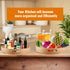 Bamboo Tray Organizer – Spice Rack Organizer Bamboo Tray for Kitchen Pantry Storage Cabinet Dining Table Refrigerator Bathroom Storage (25cm)...