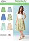 Simplicity 1369 Women's Skirt Sewing Pattern, Sizes 14-22...