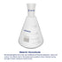Glass 24/40 Erlenmeyer Flask, Borosilicate Glass Heavy Wall Flask with 24/40 Standard Taper Outer Joint, 250 ml...