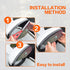 2PCS Car Rear View Mirror Rain Visor Guard,Universal Car Rear View Mirror Rain Cover,Waterproof Auto Mirror Rain Visor,Carbon Fiber Car Side Mirro...