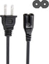 8ft Power Cord for Samsung Soundbar Sound bar Subwoofer Home Audio Theater,Game Day Rechargeable Speaker System Power Cord 2 Prong 18AWG IEC C7 AC...