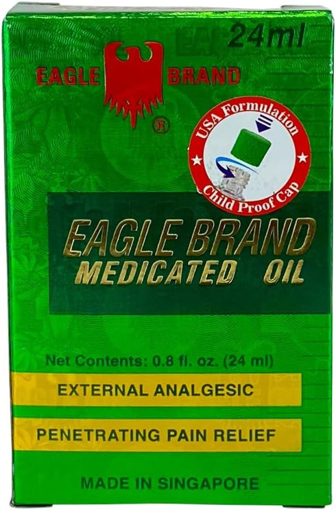 Eagle Brand Natural Medicated Oil, Includes 3 Individual 0.8oz. Bottles...