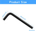 6mm Hex Key Wrench, Allen key Wrench, 10Pcs L Shaped Wrench, Hex Key Hexagon Head Replacement, Small Hex Wrench for Repairing Bike, Furniture(Blac...