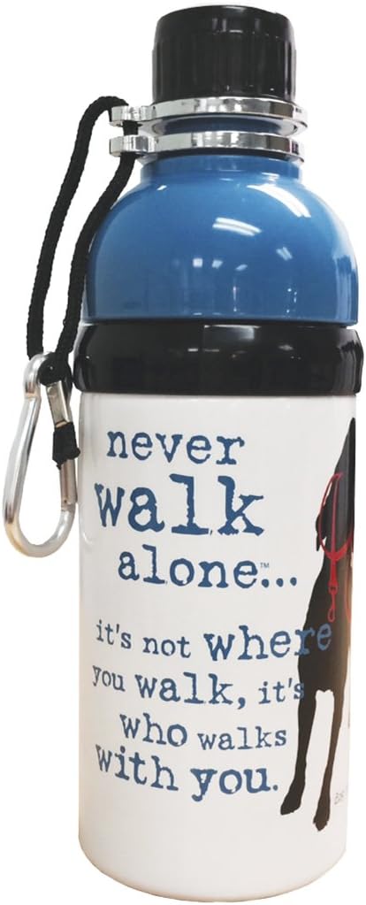 Dog is Good Never Walk Alone Pet Water Bottle, 16 oz...