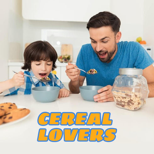 Fathers day Gifts for Dad Laser Engraved Cereal Killer Spoon Scoop, Real Deal for Cereal Lover, Tablespoon Size, Pragmatic Gift for Dad Who Wants ...