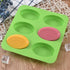 Newk Silicone Oval Soap Molds, 6-Cavities DIY Handmade Soap Mold with Mixed Flower Patterns for Milk Soap...