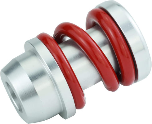 Gear Shifter Knob Spring Car Shift Stick Handle Aluminum for Most Manual Automatic Vehicles (Silver Red)...